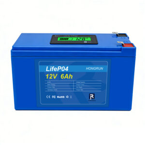 12V 6Ah LiFePO4 battery cell solar energy storage system uses deep-cycle rechargeable batteries